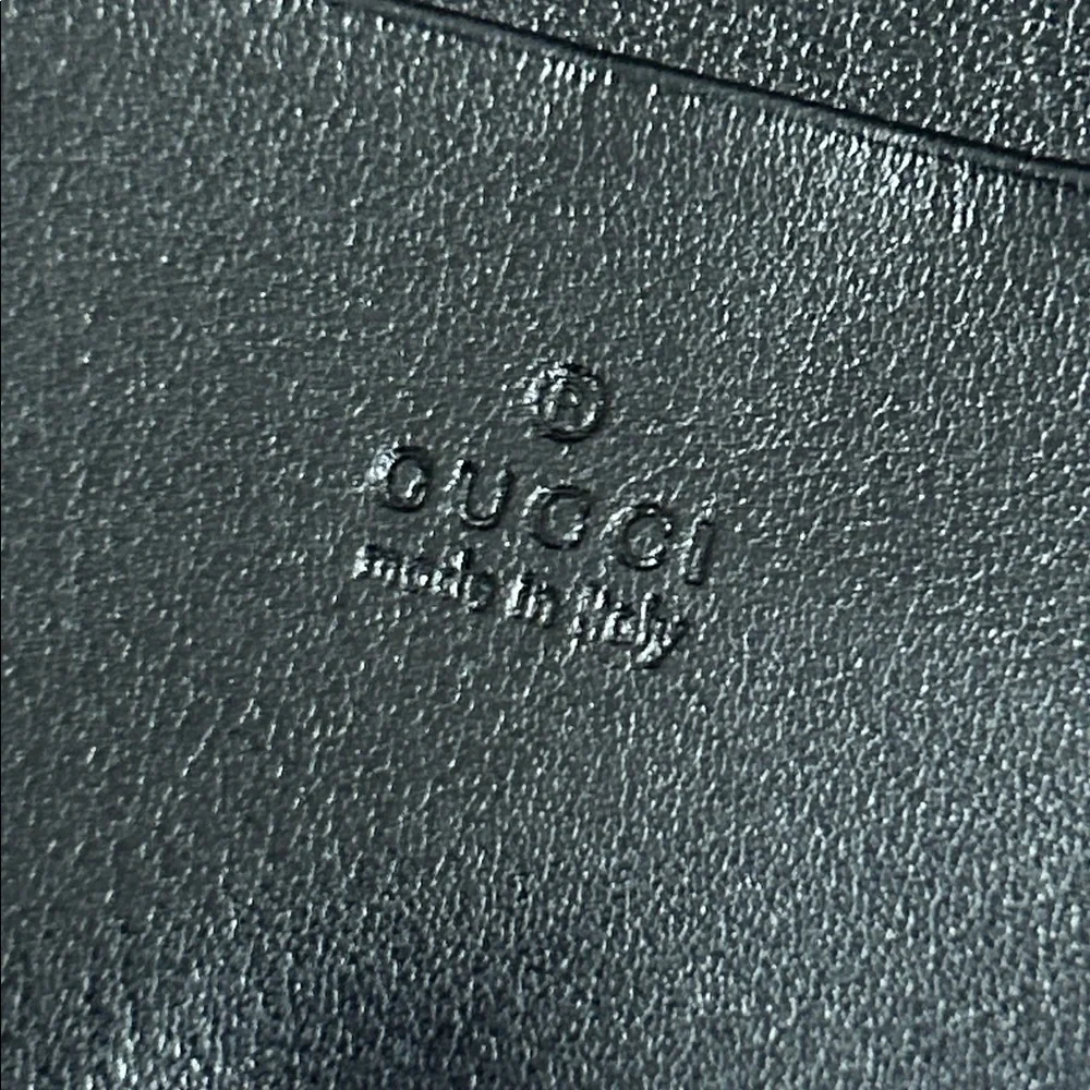 Authentic Gucci Leather Flap Card Case